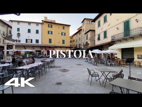 4K Pistoia Walking Tour - Late afternoon / Ambience city sounds