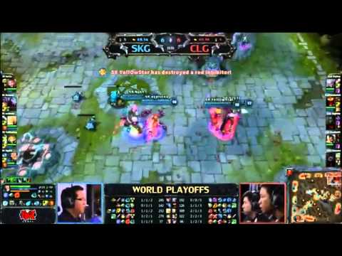 Season 2 Worlds Triple tp Backdoor League of Legends CLG vs SK Gaming Doublelift