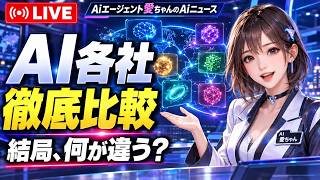 Ai各社 徹底比較 Live Aiエージェント愛ちゃんのAiニュース  kazuya_sun crypt369