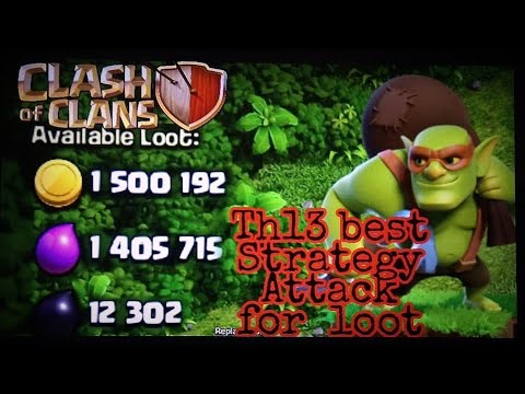 Th13 Super Goblin Best farming loot|S.G vs TH14 [super Goblin ]Clashofclan - coc #gaming #viralvideo
