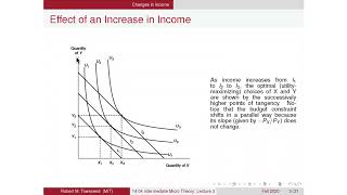 Lecture 3: Income and Substitution Effects