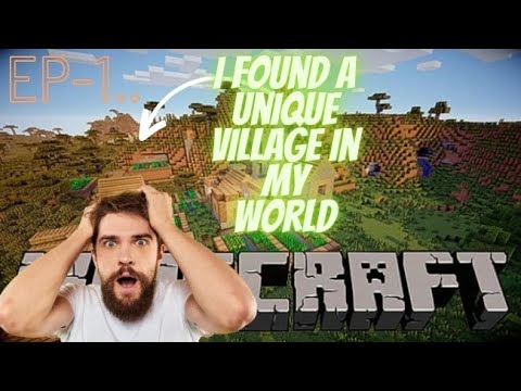 i found a unique village in my minecraft world 😲😨😨😱😱