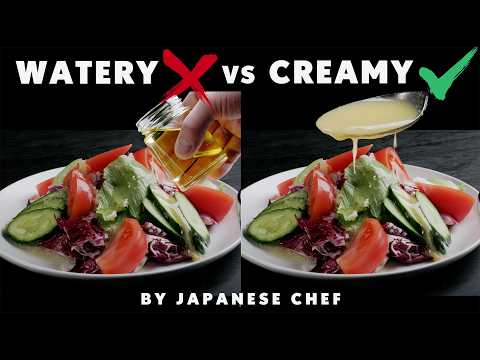 STOP Ruining Salad Dressing ❌ NEVER Buy It Again! (3:1 Secret Ratio) ✅ | Japanese Chef