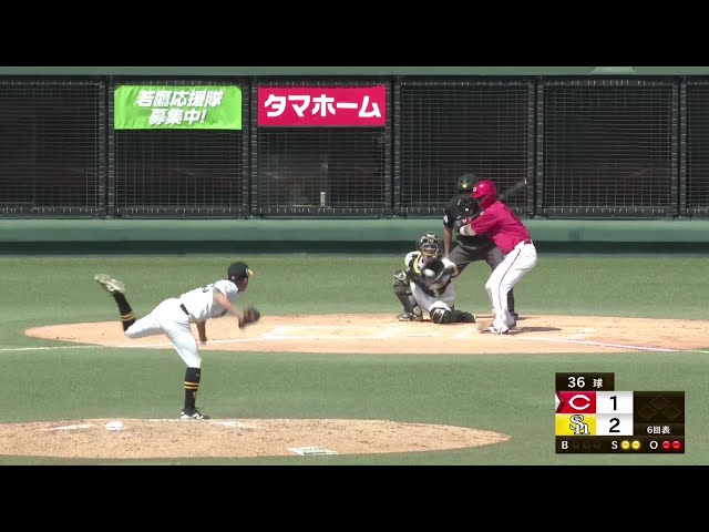 【ファーム】毎回の4奪三振!! ホークス・大野稼頭央 2回1/3を1失点の投球!! 2025年5月7日 福岡ソフトバンクホークス 対 広島東洋カープ