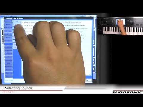 Korg Kronos Video Tutorial - 3:  Sound Editing -Selecting Sounds