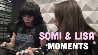 Somi and Blackpink Lisa All Moments in "I AM SOMI" | feat Teddy😂
