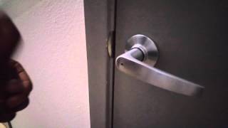 How to unlock locked bathroom door - Pen Refill