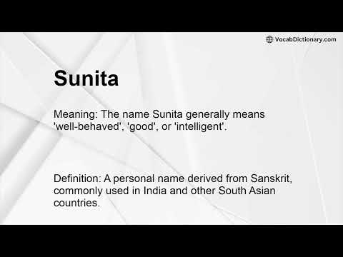 Sunita Meaning