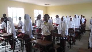 Tanzanian School Children Singing Their National Anthem 2013