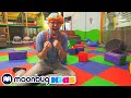 Blippi Visits Kids Club Indoor Playground Blippi Moonbug Literacy