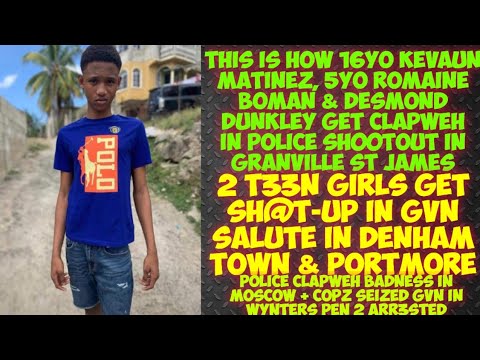 16yo Kevaun Martinez, 5y Romaine Boman & Desmond Get ClapWeh In Granville/2 T33N Girls SH@T-Up 