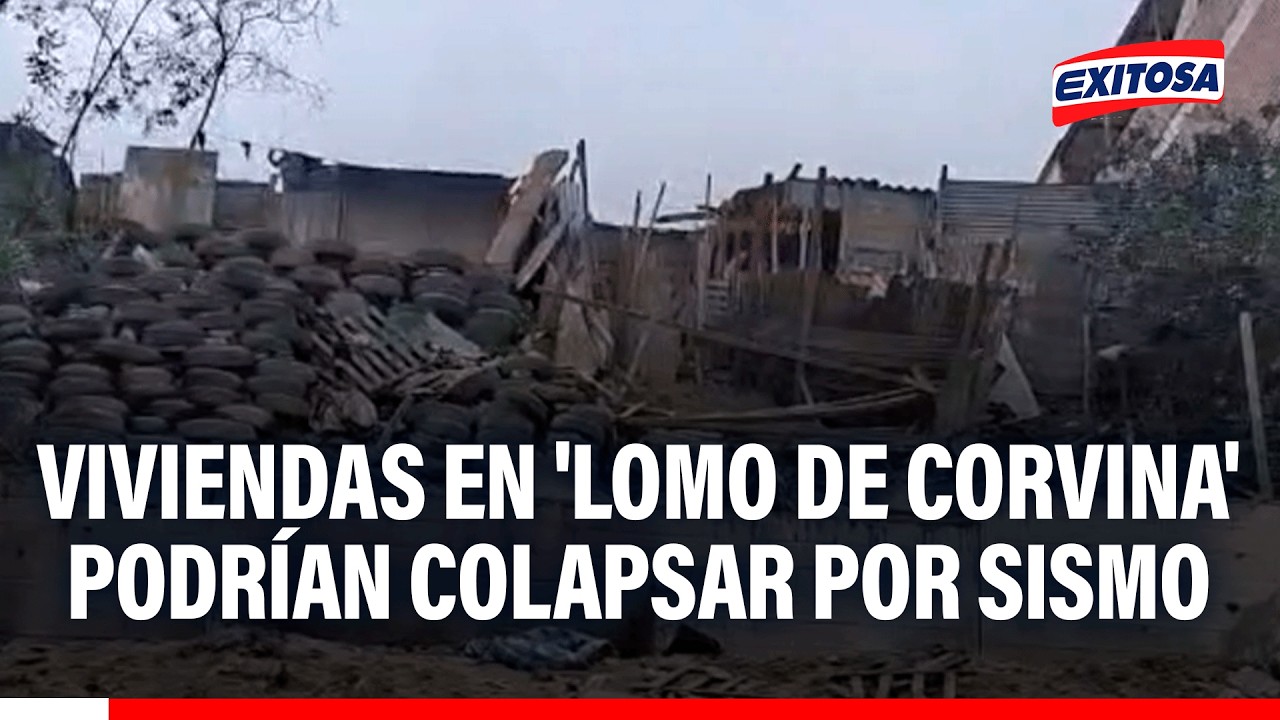 🔴🔵 Viviendas en 'Lomo de Corvina' podrían colapsar frente a un fuerte sismo de gran magnitud