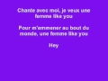 Une femme like you - K-maro (Letre) Lyrics on ...