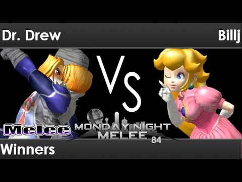 MNM 84 - Dr. Drew the Dragon (Sheik, Marth) vs Billj (Peach) Winners - Melee