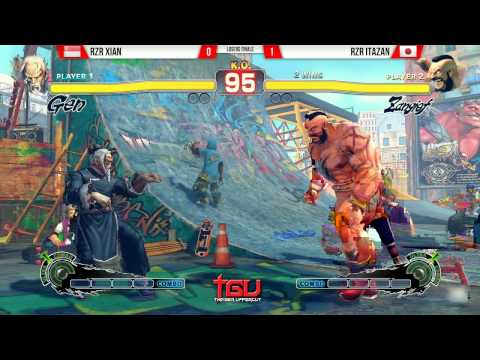Thaiger Uppercut 2014 Losers Finals - RZR Xian (Gen/Sim) vs RZR Itazan (Zangief)