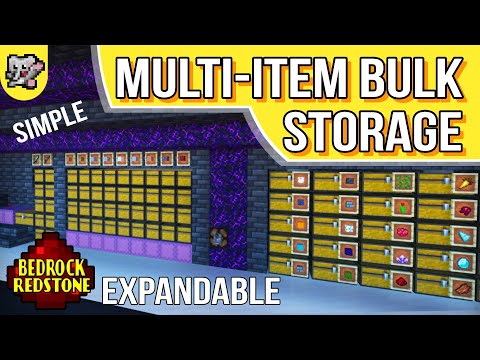 ERWEITERBARER Massenspeicher Shulker Loaders Slot Sorter | Minecraft Tutorial | BEDROCK MCPE XBOX PS