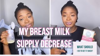 My breast milk supply decrease! How do I Increase it￼? ￼