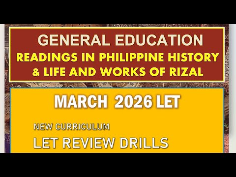 GENERAL EDUCATION SOCIAL SCIENCE MARCH 2026 LET REVIEW DRILLS