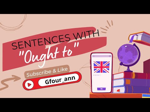 learning English - Using ought to in a sentence - Examples #oughtto #learnenglish #learning