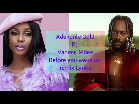 Adekunle Gold ft (feat. Vanessa Mdee) Before You Wake Up (Remix)" Lyrics