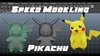 Speed Modeling Pikachu in Maya