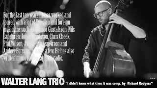 Walter Lang Trio TEASER THOMAS MARKUSSON