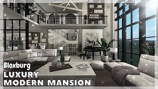 BLOXBURG: Modern and Luxury Mansion Speedbuild (interior + full tour) Roblox House Build