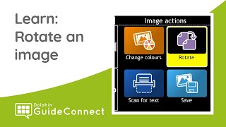 Learn GuideConnect: Scanner and Camera - Rotate image