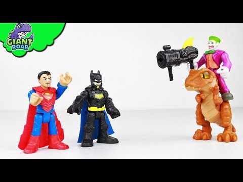 DINOSAUR INVASION vs Batman Superman | Justice league defeats Joker dino army dc toys for kids
