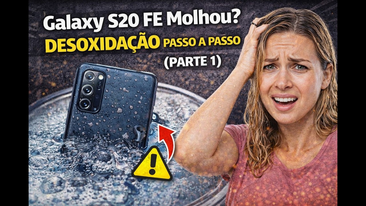 Galaxy S20 FE entrou água 💦 Processo de Desoxidacao Part 01