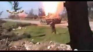Syria: Blow up tanks, throwing a grenade into the gun barrel !