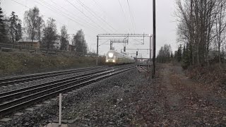 preview picture of video 'IC2 168 passes Lempäälä station @ 200 km/h [FullHD]'