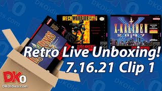 Retro Live Unboxing Clip #1 - SNES Completes!