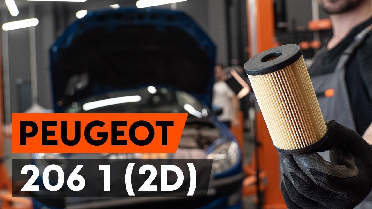 Udskift motorolie og filter - Peugeot 206 CC 2D | Brugeranvisning