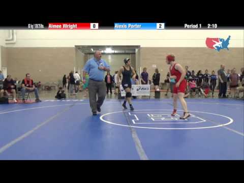 FILA Junior 63 kg / 138.75 lbs. - Aimee Wright vs. Alexis Porter