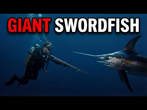 Catching GIANT Swordfish Underwater! | Most DANGEROUS Deep Sea Battle Ever
