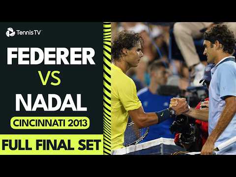 Roger Federer vs Rafael Nadal Cincinnati 2013 | Final Set In FULL 🔥