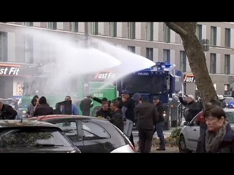 Germany: Clashes between far-right hooligans and police