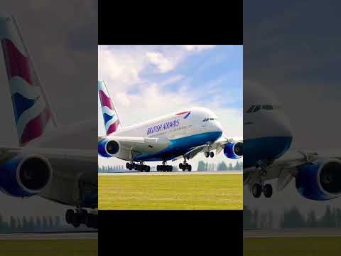 AVIÃO GIGANTE!!! ✈️😱 A380 #big #a380f #airbus #shorts