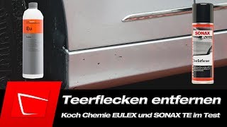 Koch Chemie Eulex u. Sonax Teerentferner - Teerflecken Klebstoff Harz und Ölflecken entfernen
