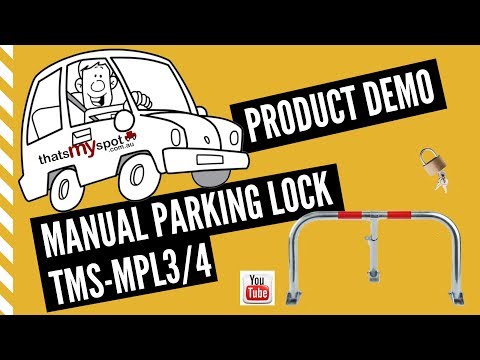thatsmyspot extra wide manual parking locks demo TMS-MPL3 TMS-MPL4