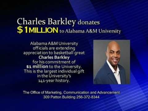 Charles Barkley to donate $1 million to Alabama A&M University