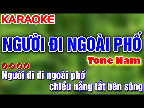 Người Đi Ngoài Phố Karaoke Nhạc Sống Tone Nam ( Dm ) - Tình Trần Organ