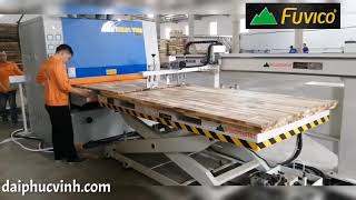 MÁY CHÀ NHÁM THÙNG 1,3m 3 Trục kết hợp bán nâng thủy lực tự động lùa ván với chỉ 1 công nhân