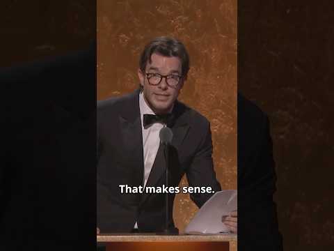 John Mulaney joked about self-taping for the role of “Young Cop” in The Bride! 😅 (via @Oscars)