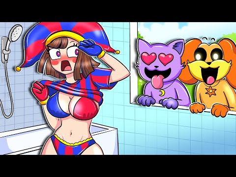 Spying on Pomni in the Bathroom!! Minecraft Circus