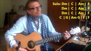 How To Play &quot;Right Down The Line&quot; by (c) Gerry Rafferty - Tutorial with Chords - Bonnie Raitt