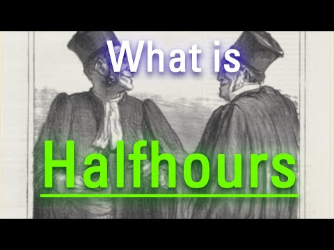 How to Say Halfhours in English? | How Does Halfhours Look? | What is Halfhours?