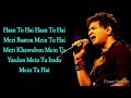 Jo Khabo Khayalo Mein Socha Nahin Tha Singer KK Ji Karaoke By Amar Sanu