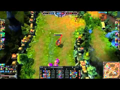 132 Bjergsen Yasuo Outplay, KR LOL Highlight